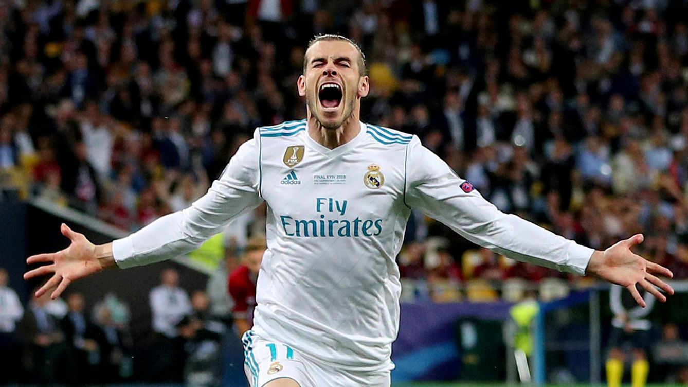 Foto: Bale celebra su gol de chilena ante el Liverpool. (Reuters/Hannah McKay)