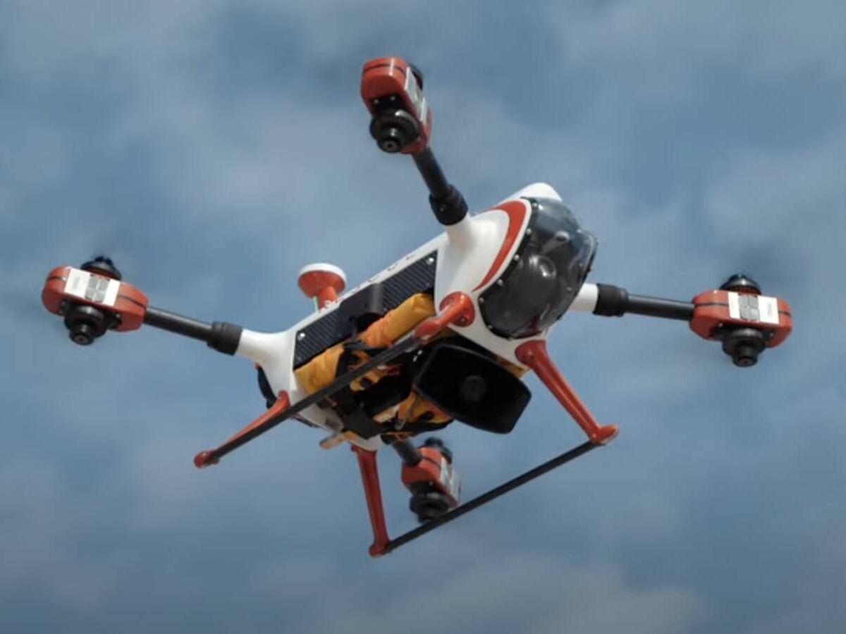 Foto: Así es un dron de salvamento marítimo (YouTube/General Drones)