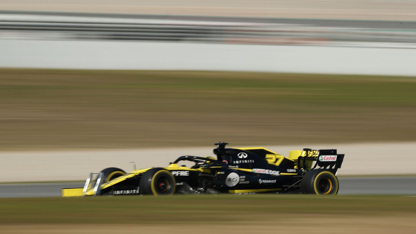 Nico Hulkenberg al volante de su Renault. (Reuters)