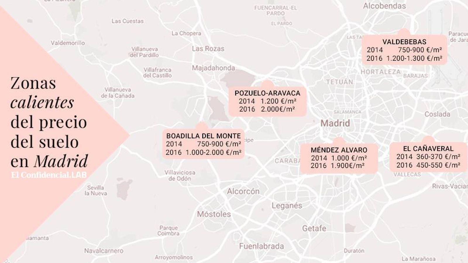 Foto: Estas son las zonas calientes del precio del suelo en Madrid. (Brenda Valverde)