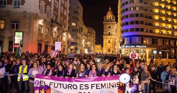 Foto: Manifestación feminista durante la huelga de mujeres del pasado 8-M. (EFE)