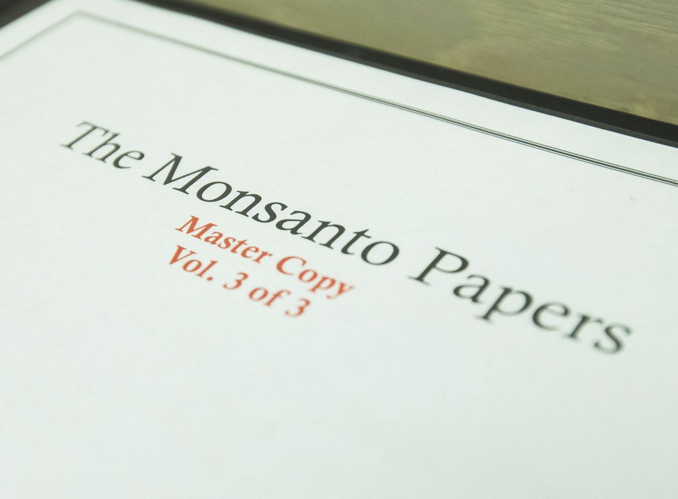 Vista de los Monsanto Papers. (EFE)