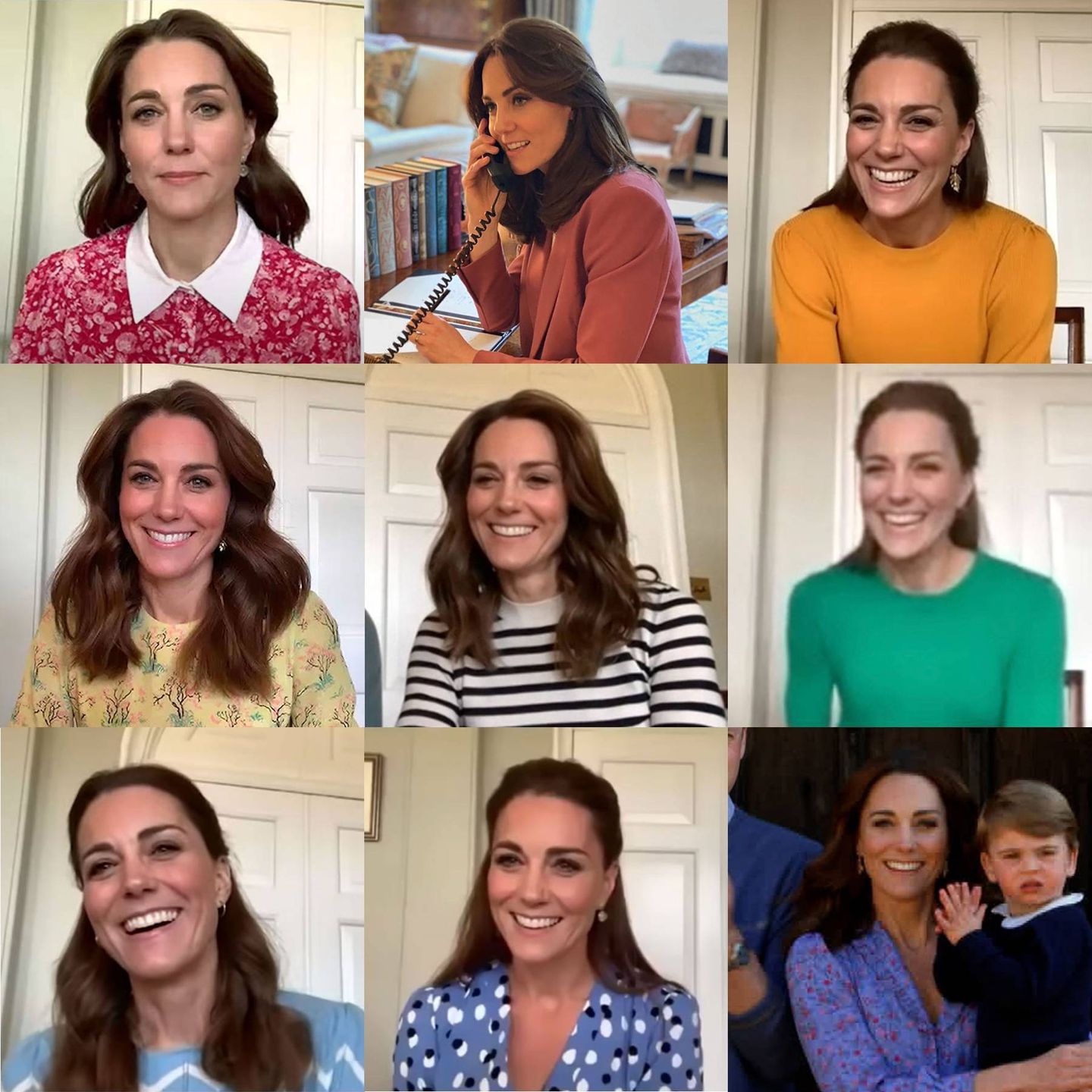 Kate Middleton y sus coloridos estilismos. (Kensington)