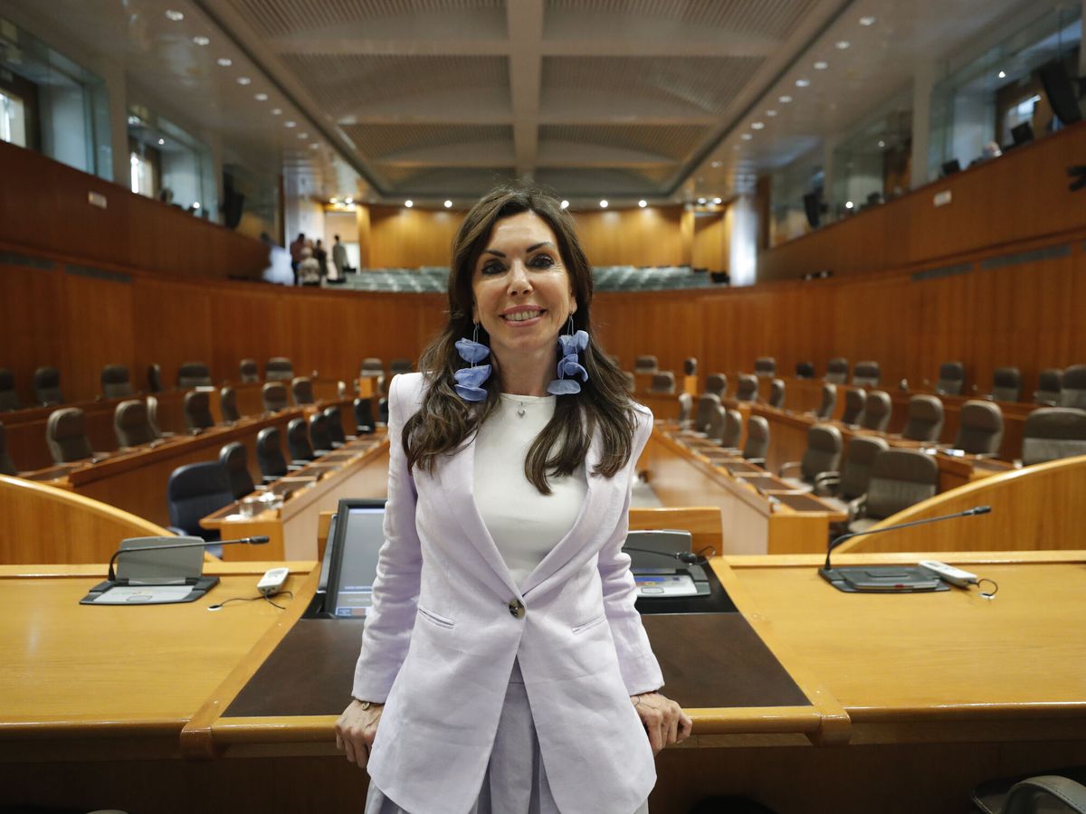 Foto: Marta Fernández (vox), nueva presidenta de las Cortes. (EFE/Javier Cebolleda)