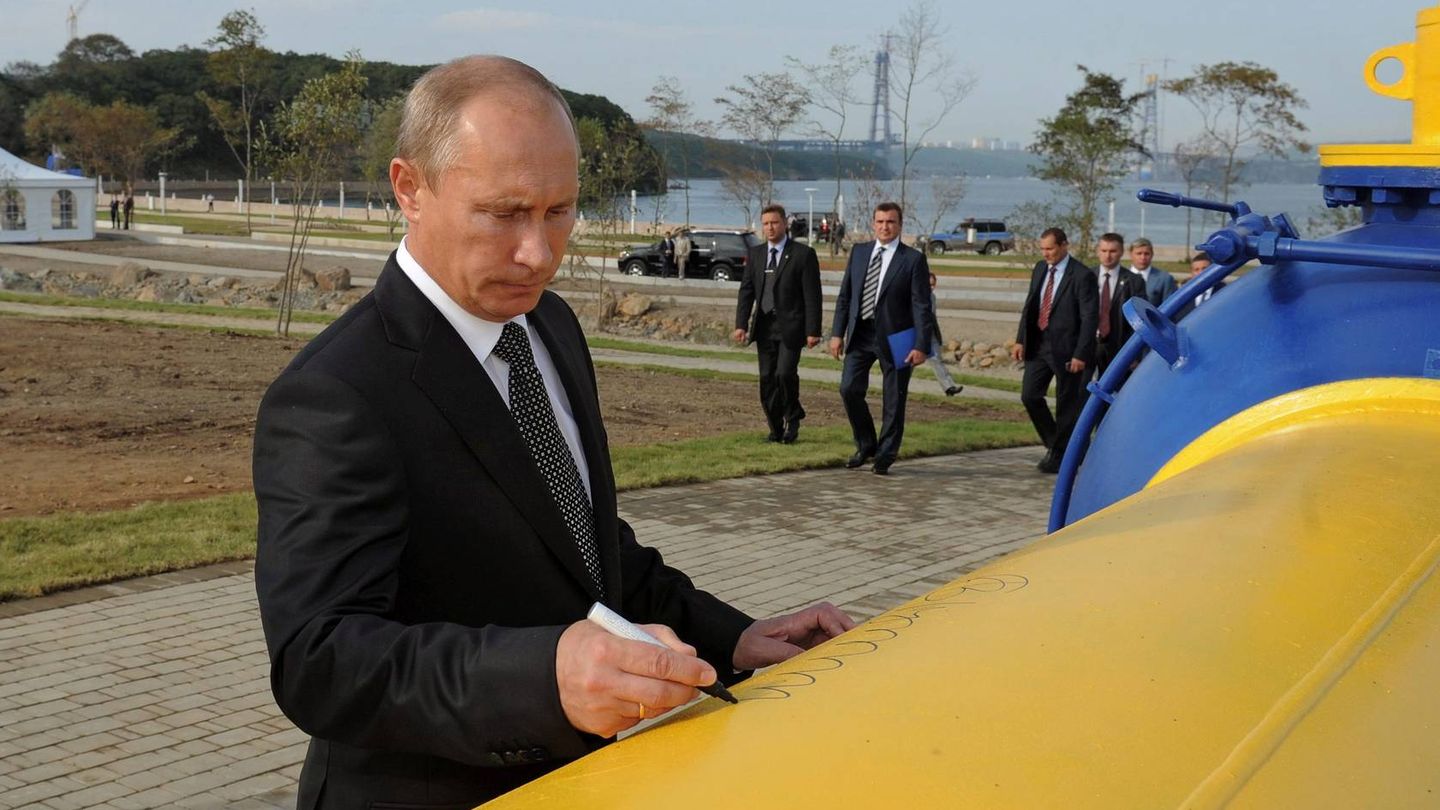 Putin, inaugurando el gasoducto Sakhalin-Khabarovsk-Vladivostok. (Efe)