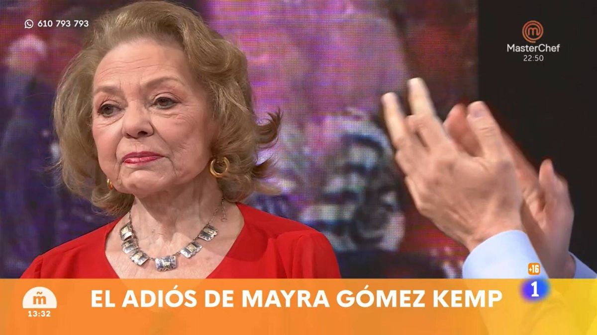 "¡Qué trabajo tan bonito!": Mayra Gómez Kemp cierra emocionada el círculo en TVE, con merecido homenaje y adiós al público