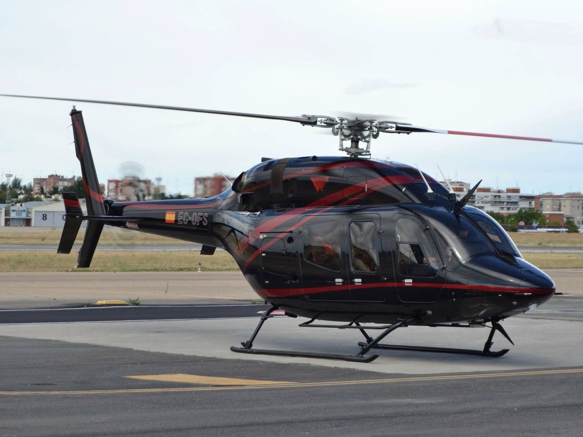 Foto: Helicóptero Bell 429 de Wolrd Aviation Group en el aeropuerto de Cuatro Vientos