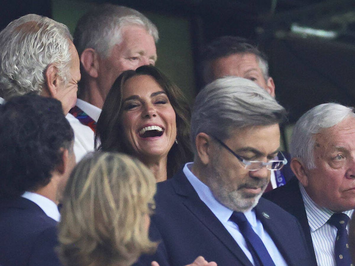 Foto: Kate Middleton, disfrutando del partido de rugby entre Argentina e Inglaterra. (Getty)