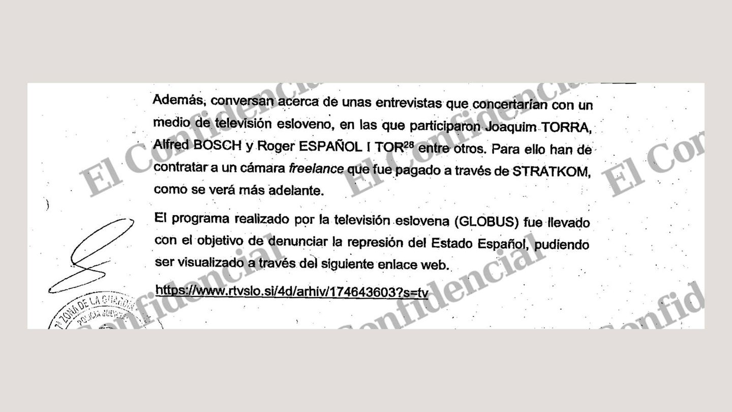 Extracto del plan para emitir un programa sobre la represión en España en una televisión eslovena. Pulse aquí para consultar el documento completo.