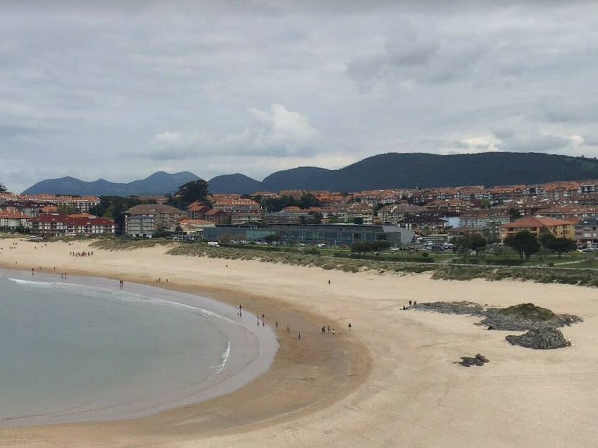 Foto: Playa de Ris, en Noja (Cantabria). Foto: Google Maps