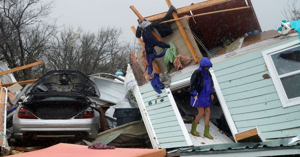 Foto: Casa destrozada por el paso del huracán Harvey. (Reuters)