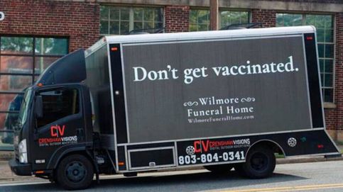 La mejor campaña: una funeraria pide a sus vecinos que no se vacunen de covid