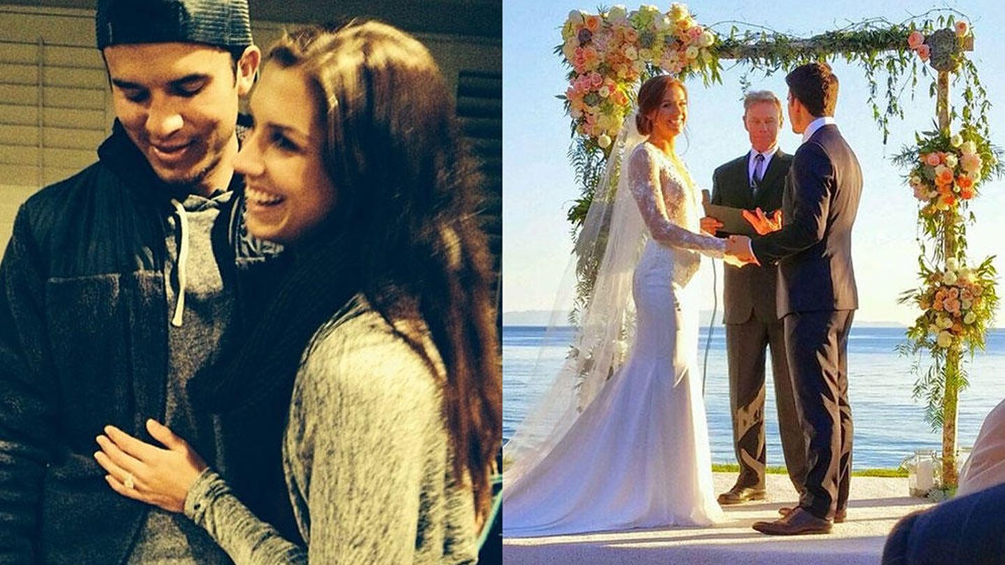 Alex Morgan el día de su pedida de mano y de su boda (Instagram)