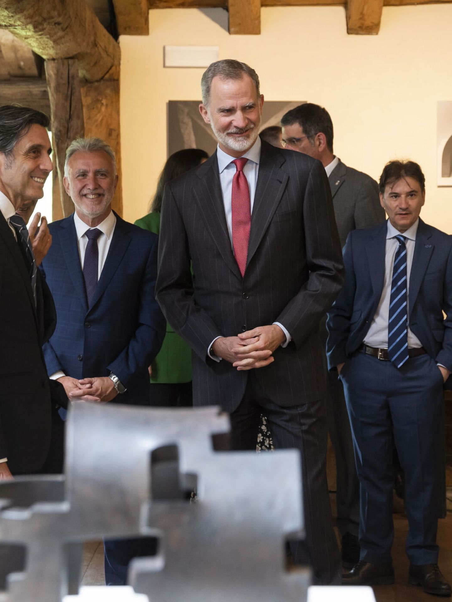  El rey Felipe VI durante la inauguración de la exposición '100 años de Eduardo Chillida' (EFE)