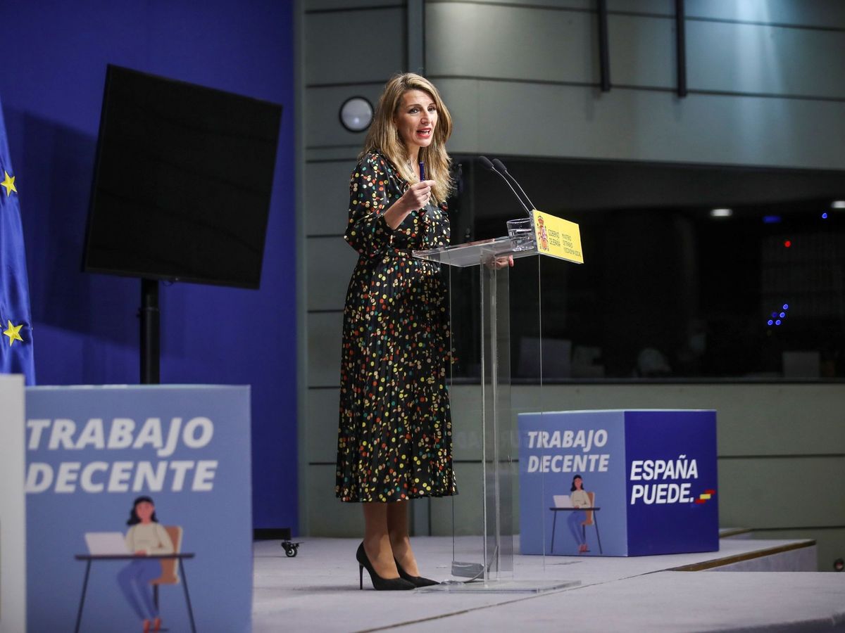 Foto: La ministra de Trabajo, Yolanda Díaz. (EFE/David Fernández)