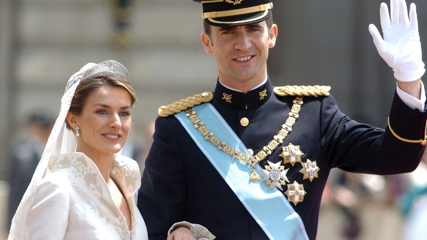 Los Príncipes de Asturias, el día de su boda. (EFE)