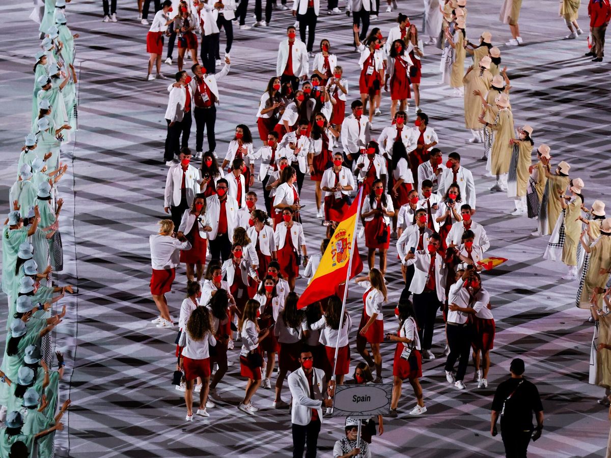 Foto: La delegación de España, durante la ceremonia inaugural de los Juegos Olímpicos. (EFE)