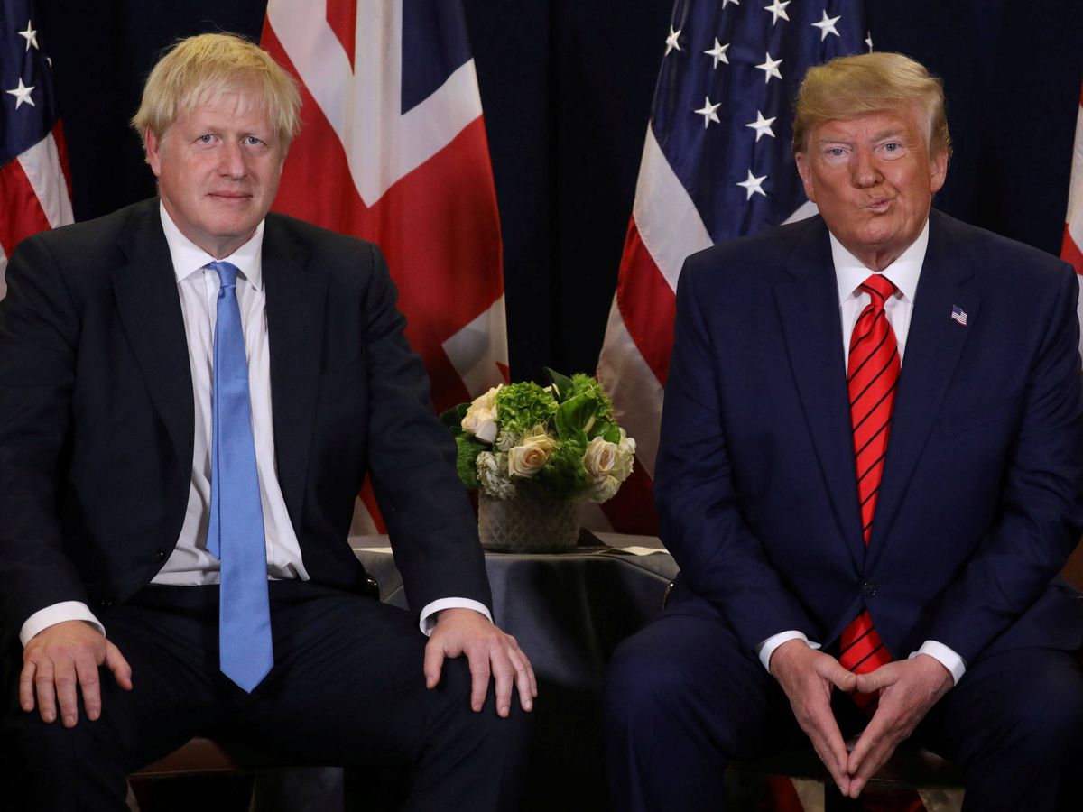 Foto: Boris Johnson y Donald Trump. (Reuters)