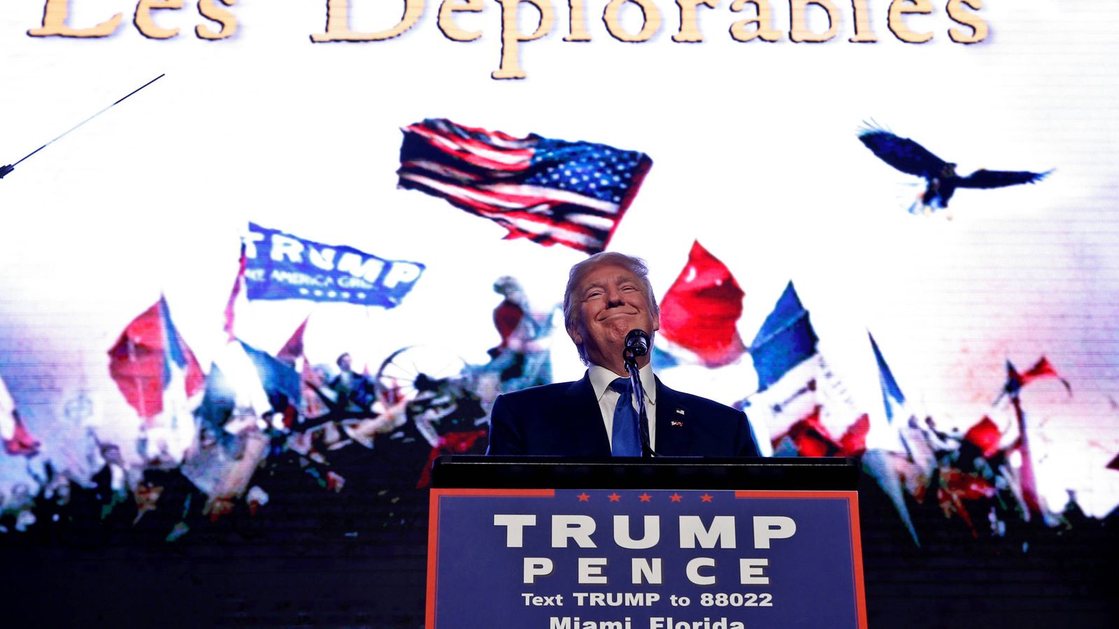 Foto: El candidato republicano Donald Trump, durante un mitin de campaña en Miami, el 16 de septiembre de 2016. (Reuters)