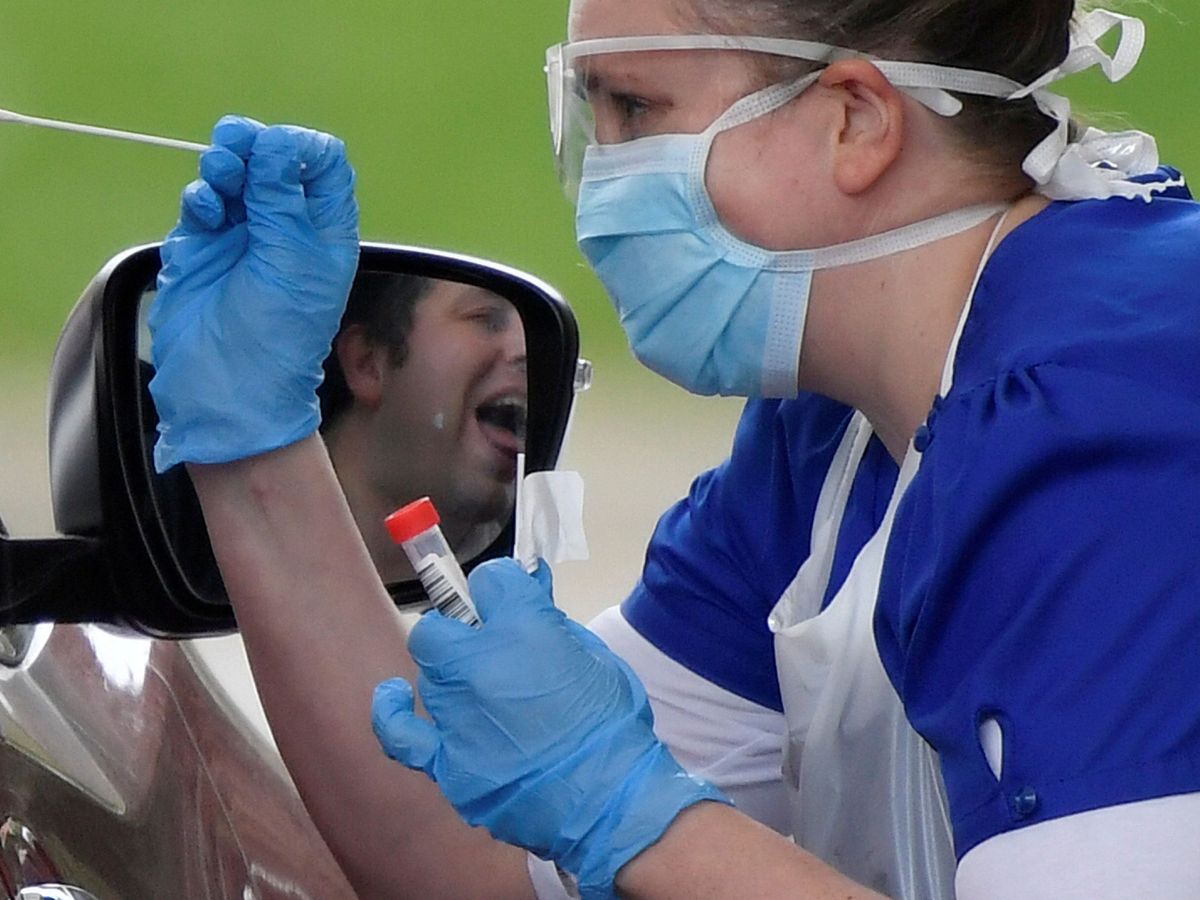 Foto: Una sanitario hace un test de coronavirus. (EFE)