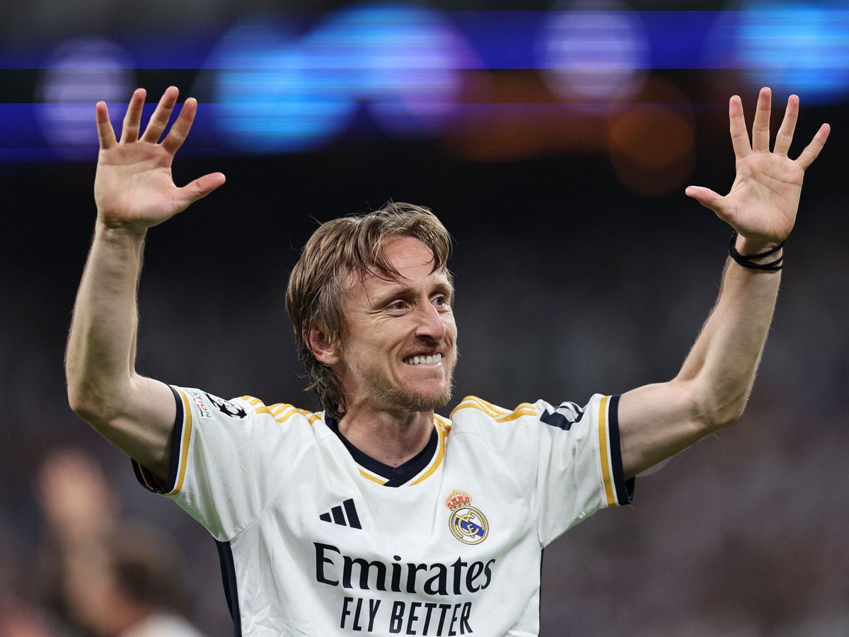 Foto: Luka Modric celebra el pase a la final del Real Madrid. (Reuters/Violeta Santos)