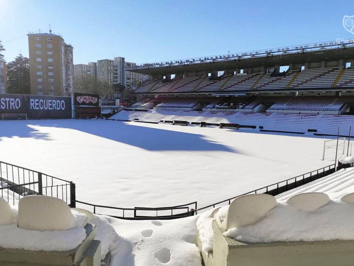 Foto: Imagen del estadio de Vallecas en días previos. (@RayoVallecano)