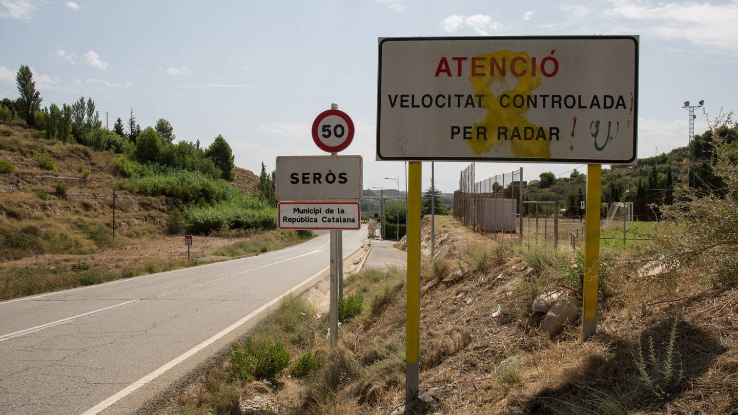 Entrada a Seròs (Lleida) llegando desde Aragón. (D.B.)