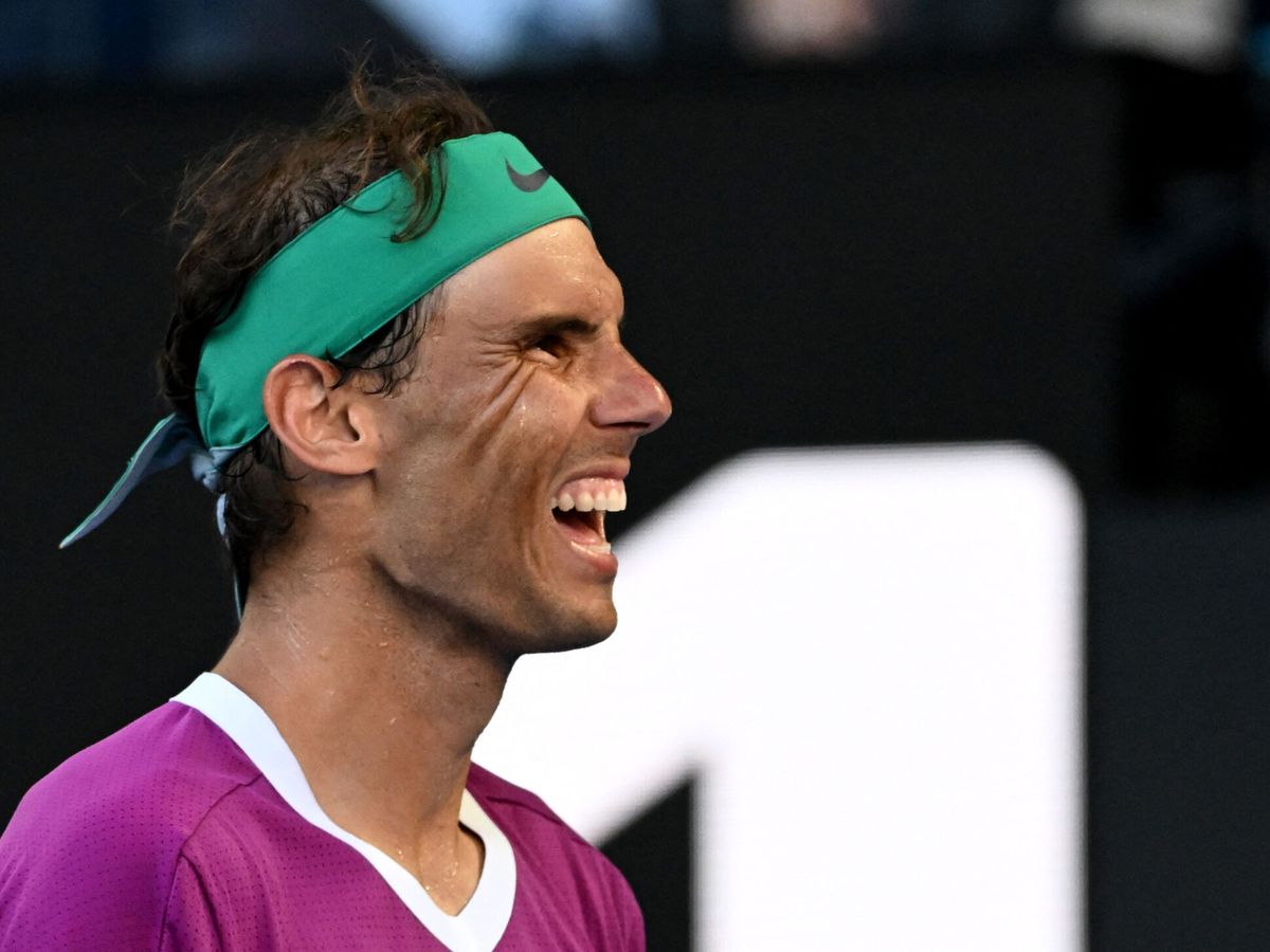 Foto: Rafa Nadal tras la victoria. (Reuters/Morgan Sette)