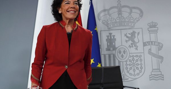 Foto: Isabel Celaá, portavoz del Gobierno, este 14 de septiembre tras el Consejo de Ministras y Ministros. (EFE)