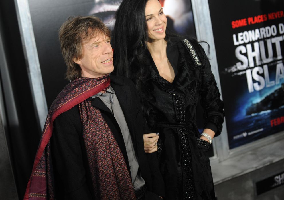 Foto: Mick Jagger y L'Wren Scott (I.C.)