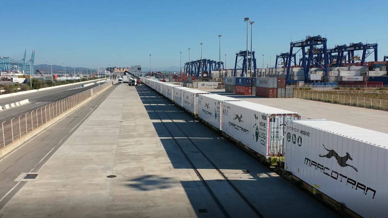 La autopista ferroviaria Algeciras-Zaragoza sacará 48.000 camiones de la carretera