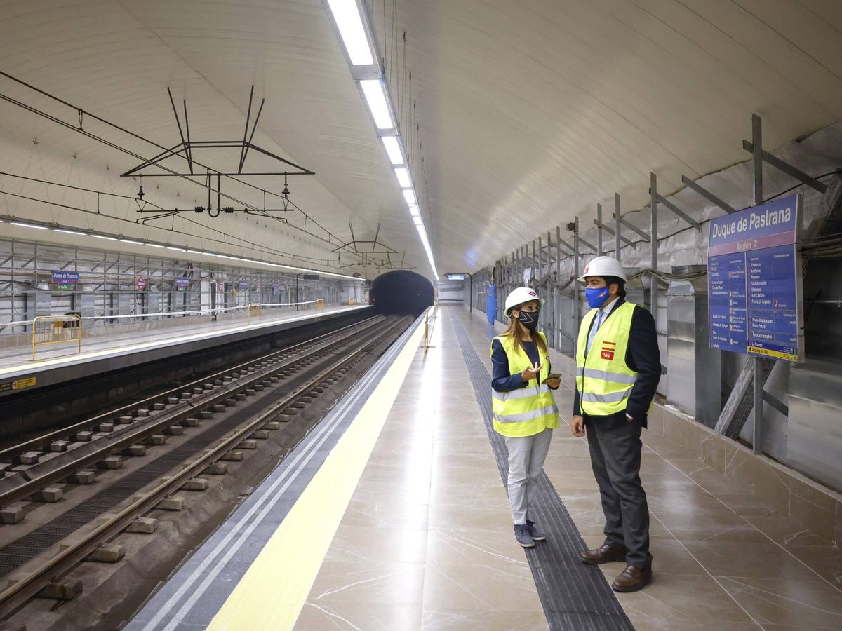 Foto: Reapertura del tramo de la línea 9 cerrado por obras. (Comunidad de Madrid)