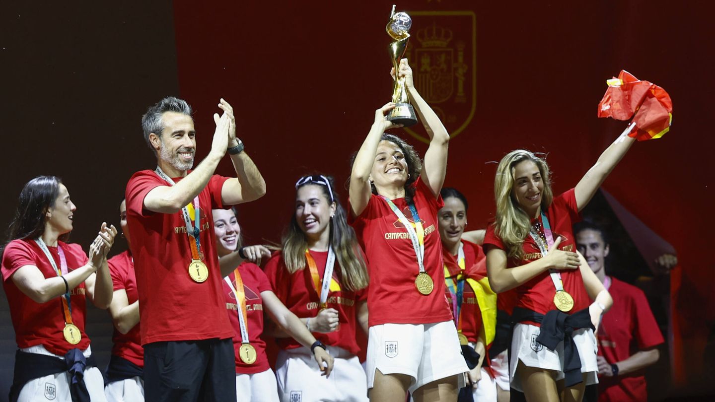 La celebración de la selección española femenina de fútbol. (Gtres)
