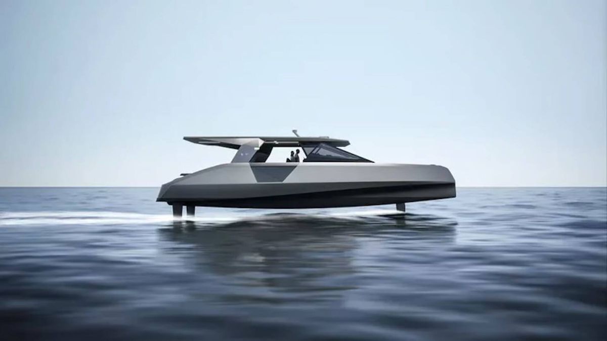 Así es el nuevo yate de lujo de BMW: lleva baterías de coche y vuela sobre el mar