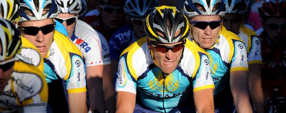 Foto: Armstrong y Pereiro, en el centro de atención del Tour Down Under