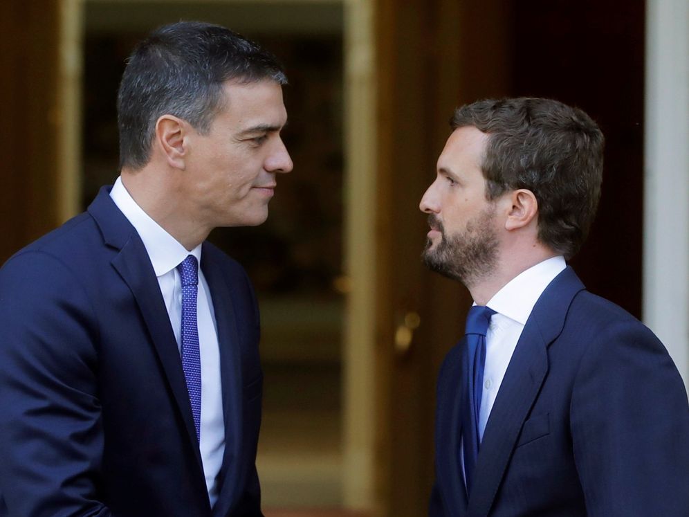 Foto: Sánchez se reúne con casado para analizar situación en cataluña tras sentencia del "procés"