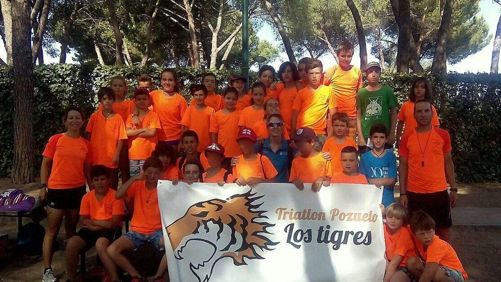 Foto: En la imagen, jóvenes atletas del Club Triatlón Los Tigres de Pozuelo