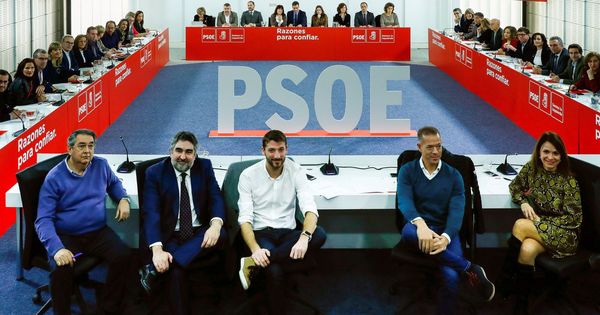 Foto: Reunión ejecutiva federal del PSOE. (EFE)