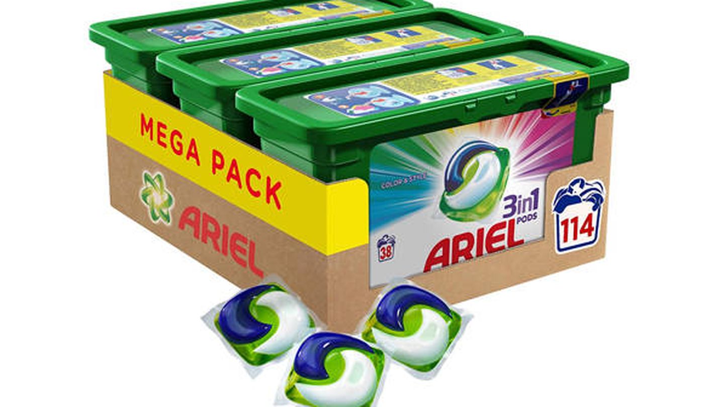 Ariel 3en1 Pods detergente en cápsulas 114 lavados
