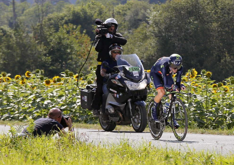 Foto: Alejandro Valverde se ha quedado fuera del podio del Tour de Francia.