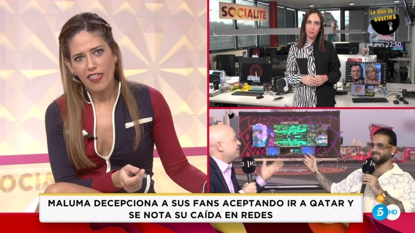 Nuria Marín, presentadora de 'Socialité'. (Mediaset España)
