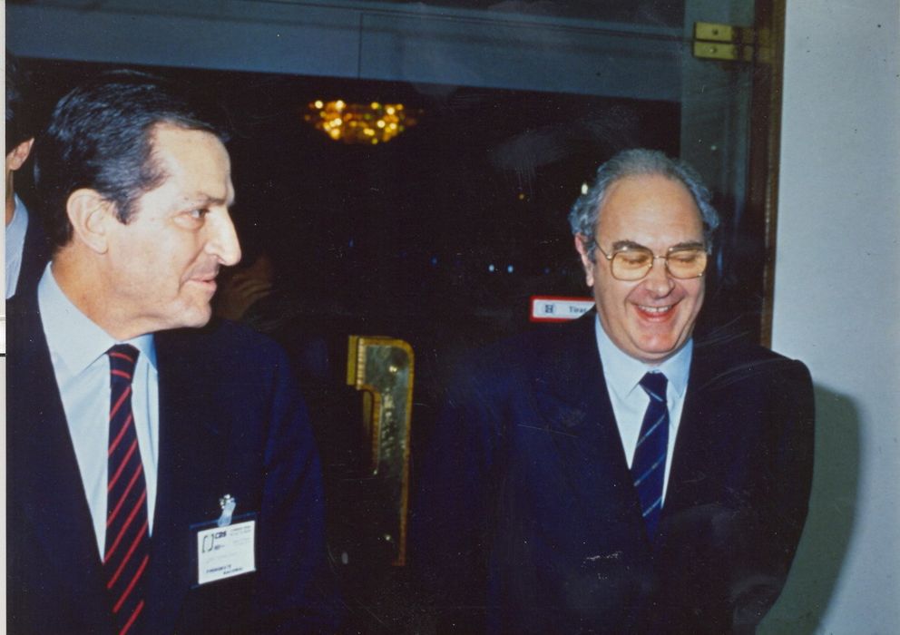 Foto: Adolfo Suárez, con José Luis Sanchis.