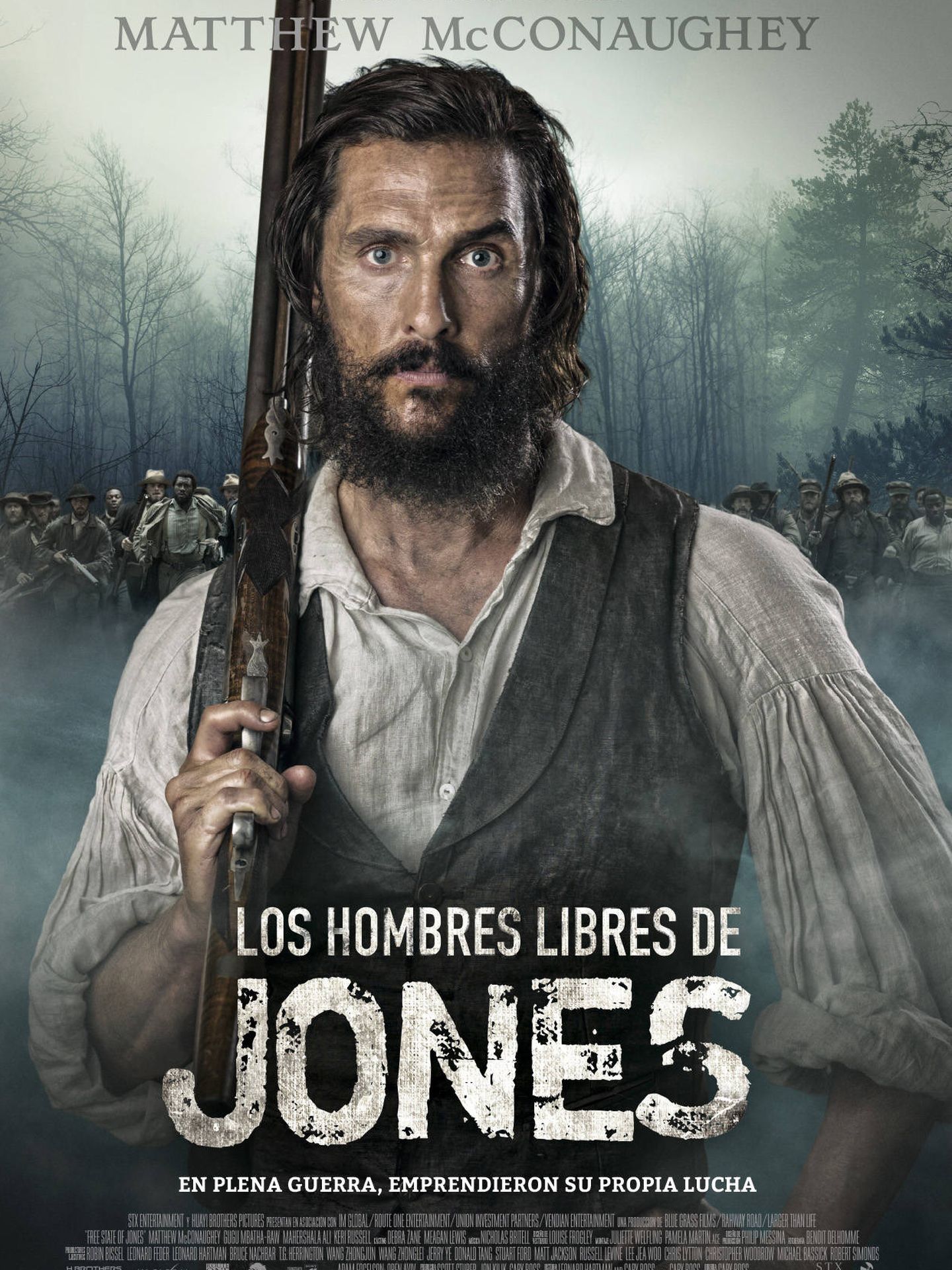 Cartel de 'Los hombres libres de Jones'