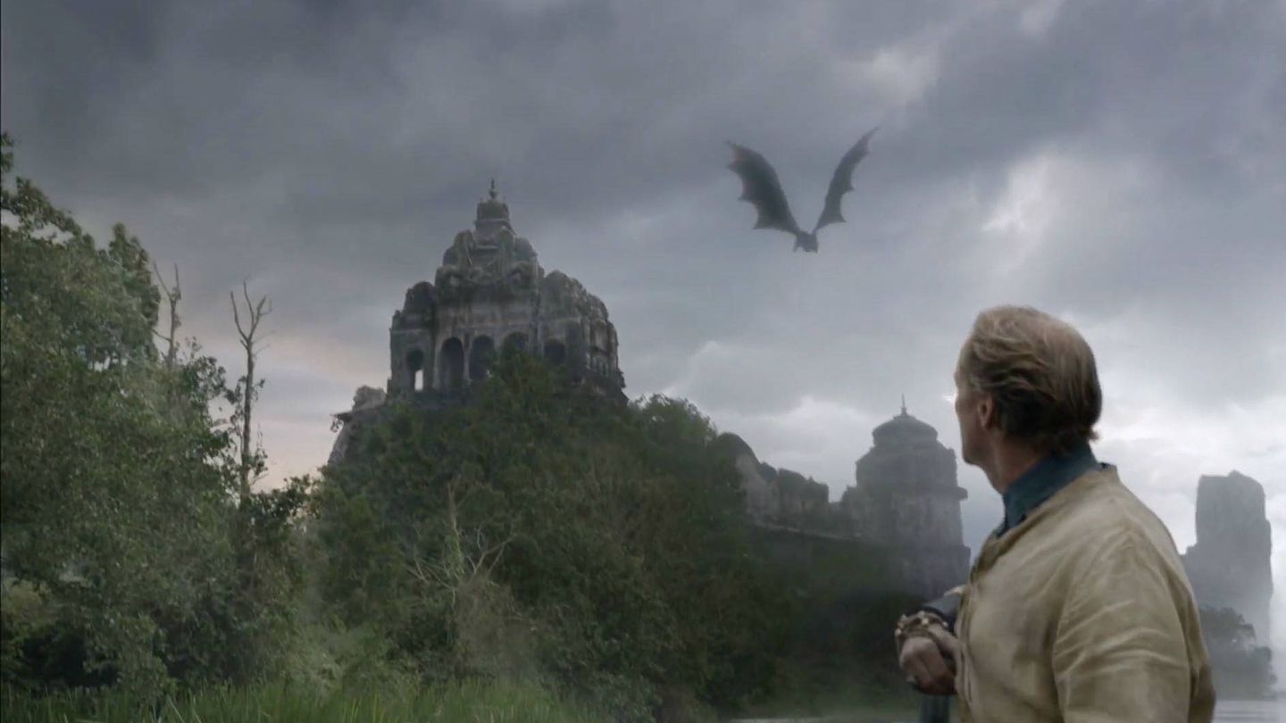 Dragón que ven Jorah Mormont y Tyrion Lannister. (HBO)