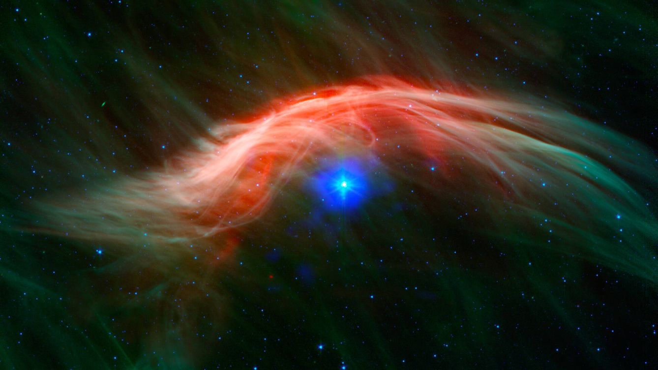 Foto: La estrella errante Zeta Ophiuchi. (NASA)