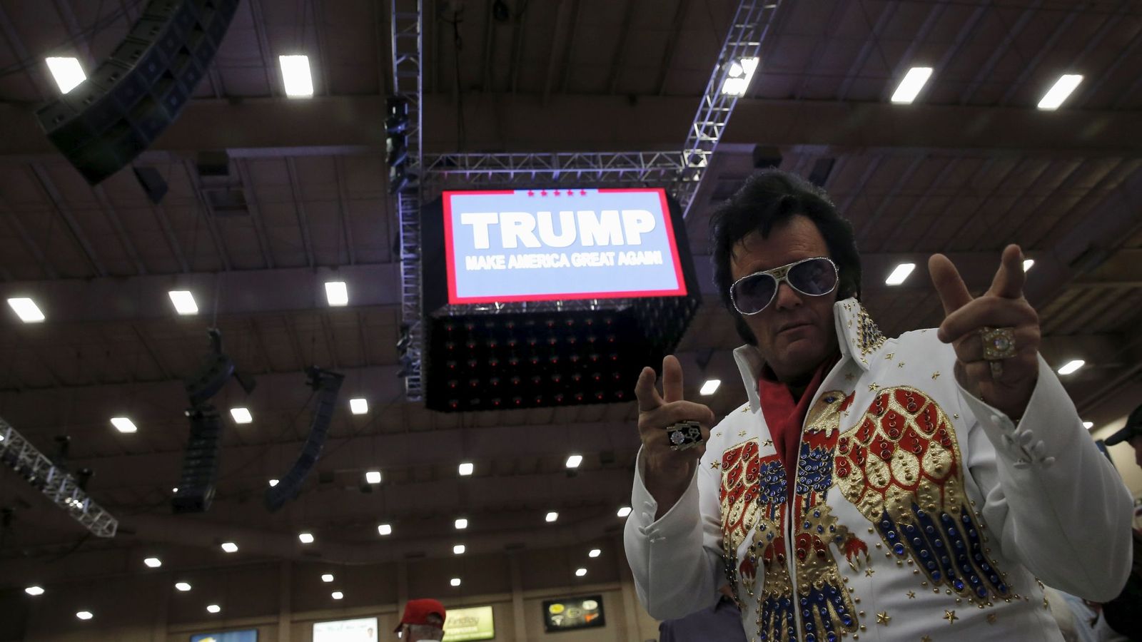 Foto: Paige Poole, votante de Donald Trump, durante un mitin electoral del candidato en Las Vegas, Nevada, el 22 de febrero de 2016 (Reuters).