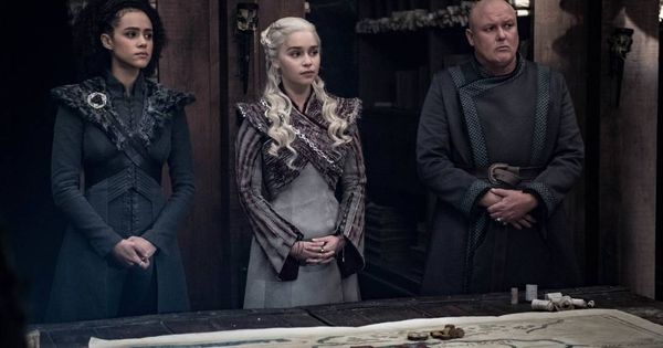 Foto: Missandei, Daenerys Targaryen y Varys. (HBO)