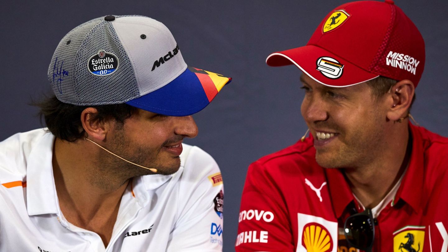 Sainz ha sustituido a Vettel, quien ha sufrido una tremenda presión por la falta de resultados estos dos últimos años (EFE)