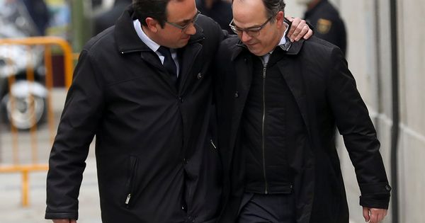 Foto: Dos de los firmantes de la carta son los 'exconsellers' Jordi Turull y Josep Rull. (Reuters)
