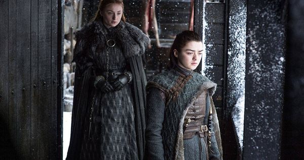Foto: Los personajes de 'Juego de tronos' Sansa y Arya Stark, cuyo lema familiar es 'Winter is coming'.